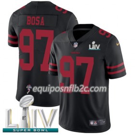 Camiseta Hombre NFL San Francisco 49ers Nick Bosa 97 Nike Negro 2020 Super Bowl LIV